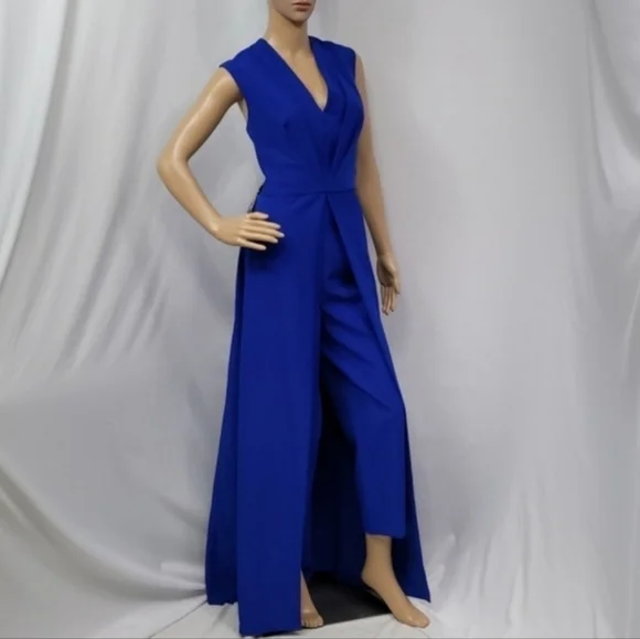 KAY Unger Sleeveless V Neck Jumpsuit